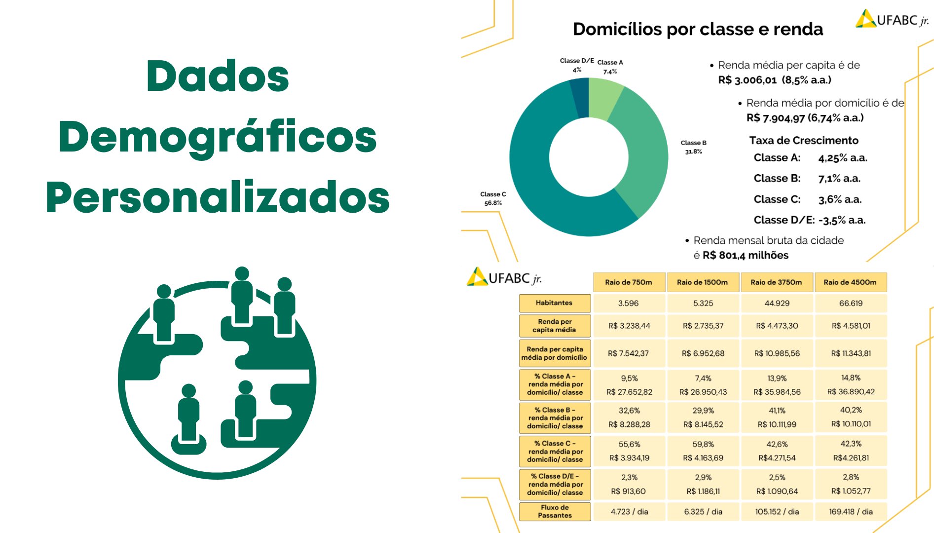 dados demograficos personalizados analise georreferenciada de microregioes UFABC JR